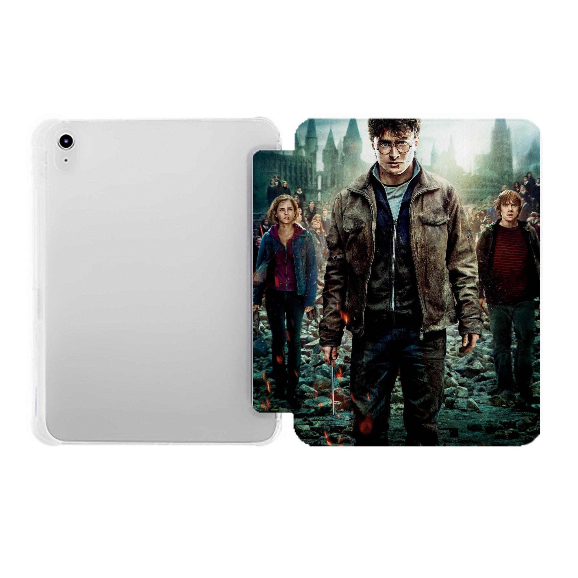 （画像用） Harry Potter ハリー・ポッターシリーズ IPad ケース ペン収納付き 三つ折りスタンド PUレザー×シリコン 対応機種9.5/10.5/10.9インチ